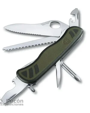 Navaja del Soldado Suizo 08 color Verde/Negro Victorinox
