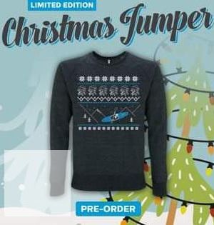 Poleron Pyranha Merry Fishmas Jumper