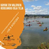 Travesía en kayak isla teja Valdivia