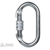 Mosqueton Oval Steel Screw Clip