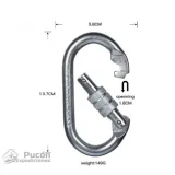 Mosqueton Oval Steel Screw Clip