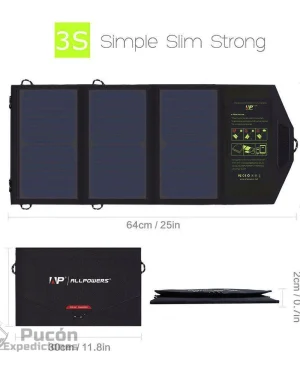 Panel Solar Plegable SP 5V  21W – All Powers